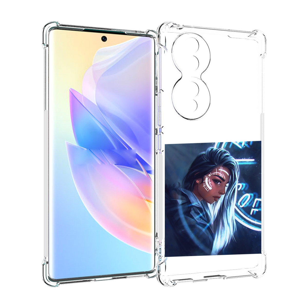 

Чехол MyPads девушка-из-антарктиды женский для Honor 70, Прозрачный, Tocco