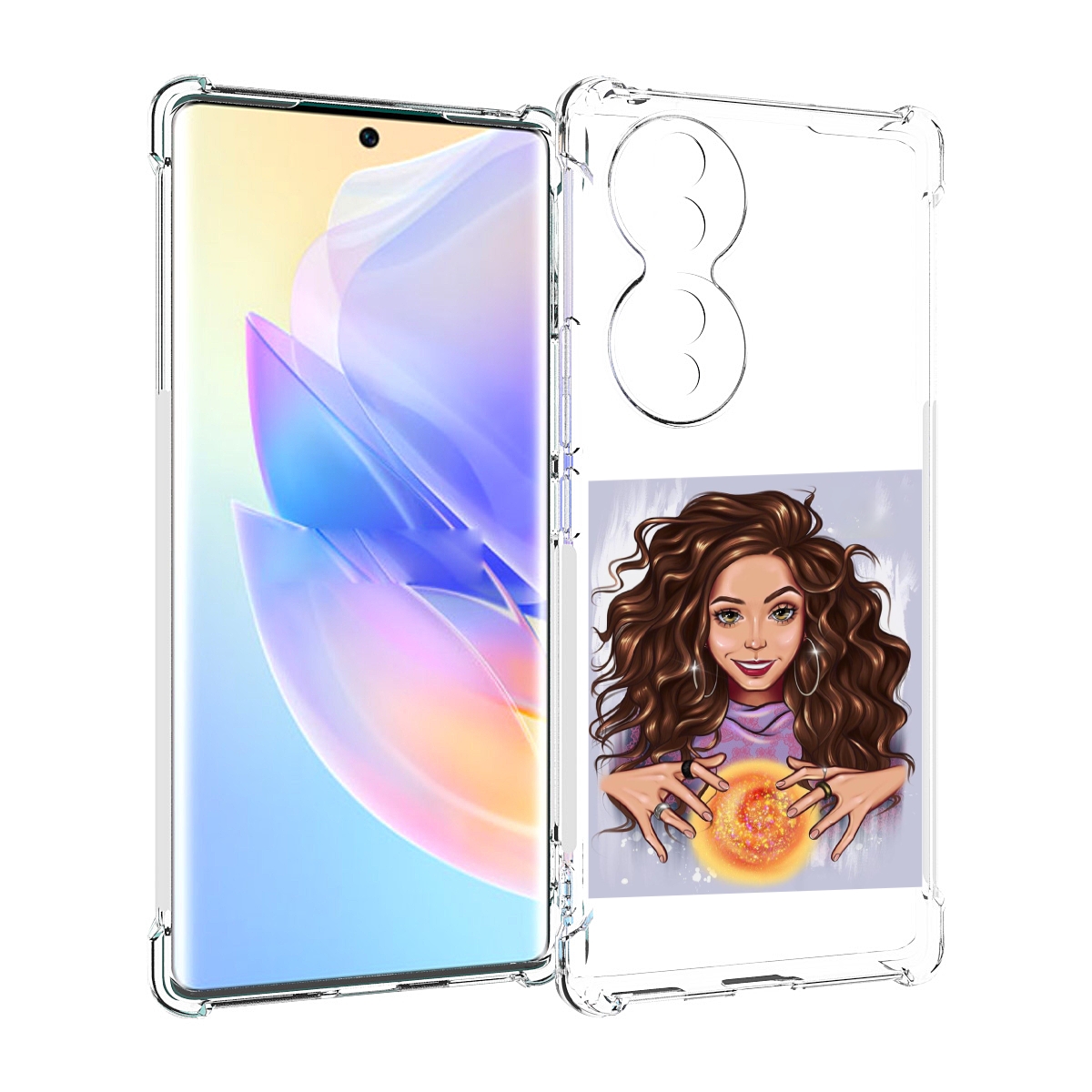 

Чехол MyPads девушка-волшебница для Honor 70, Прозрачный, Tocco