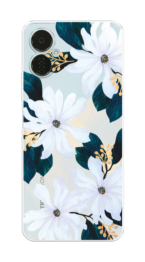 

Чехол на Tecno Camon 19 Neo "Delilah Flower", Зеленый;белый, 302350-1