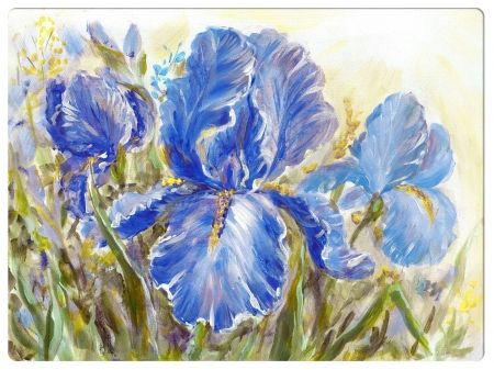 фото Подставки на пробке ирисы 40х29 см (4шт) top art studio