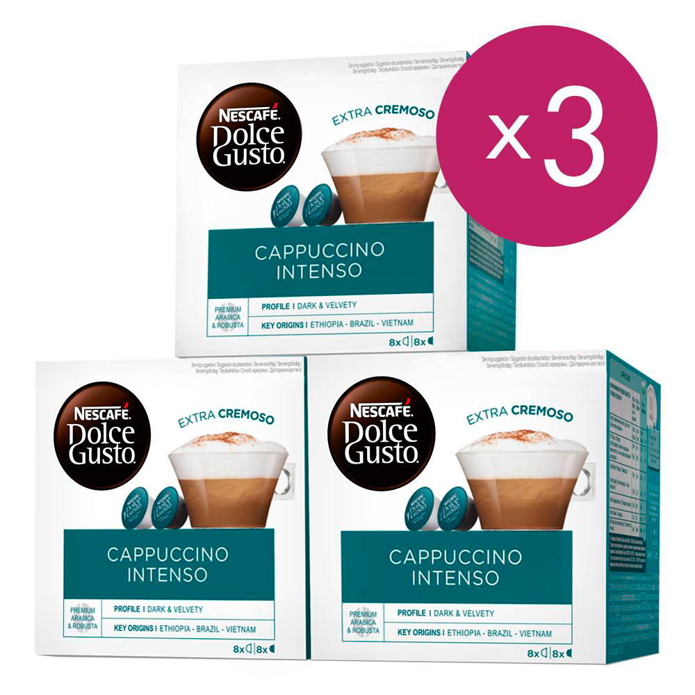 

Кофе в капсулах Nescafe Dolce Gusto Капучино Интенсо 3 штуки по 16 капсул