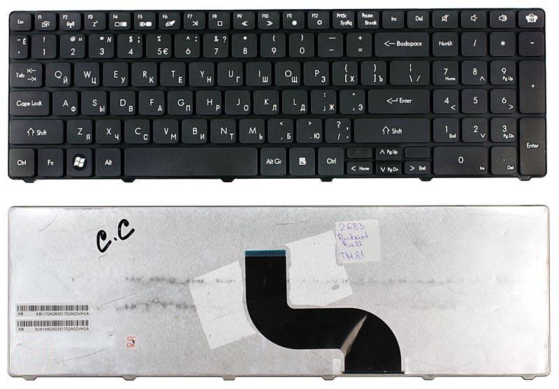 

Клавиатура для ноутбука Packard Bell TM81 TM86 TM87 TM89 TM94 TX86/NV50 черная