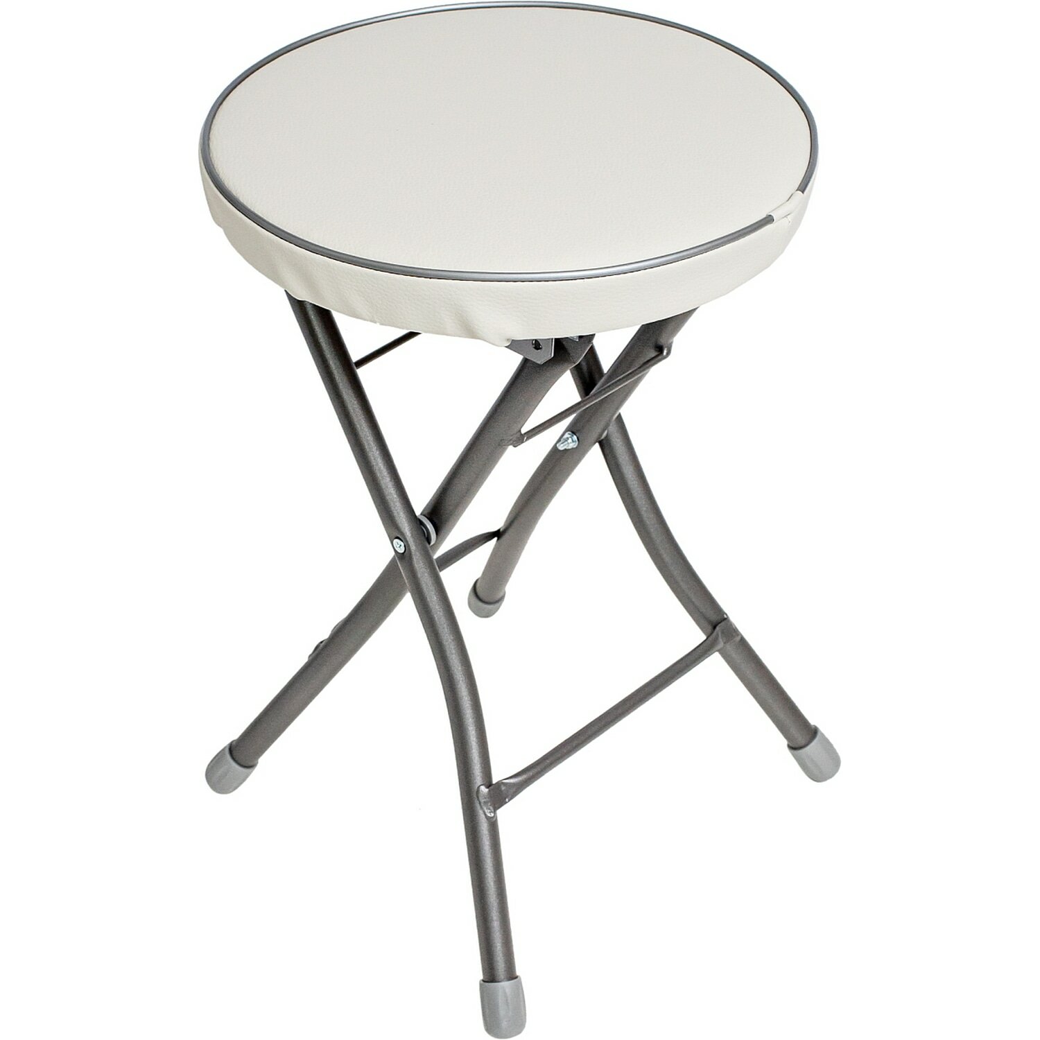 Складной металлический стул-табурет для кухни и ванной InHome, для отдыха на даче/кемпинге