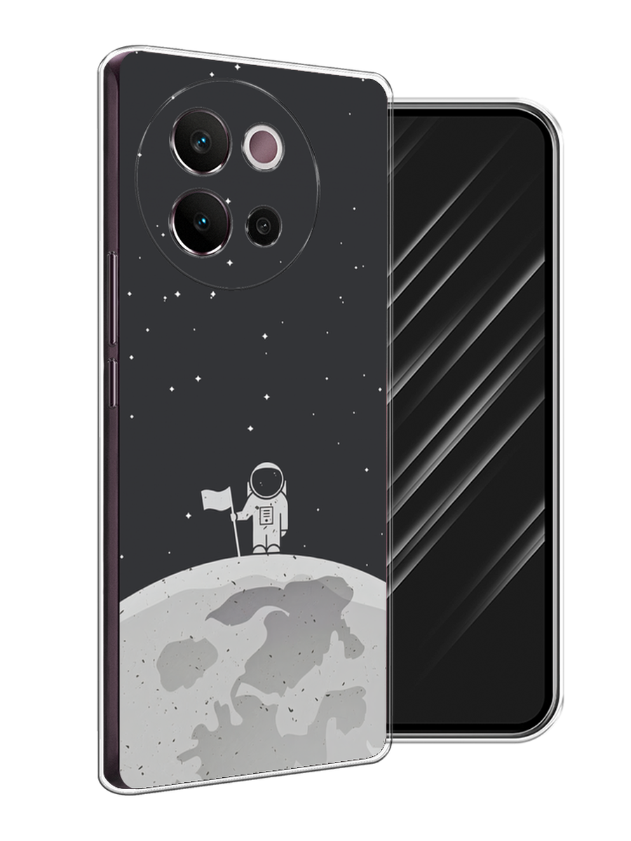 

Чехол Awog на Vivo V40 Lite 5G "Первый на Луне", Черный, 2611550-1