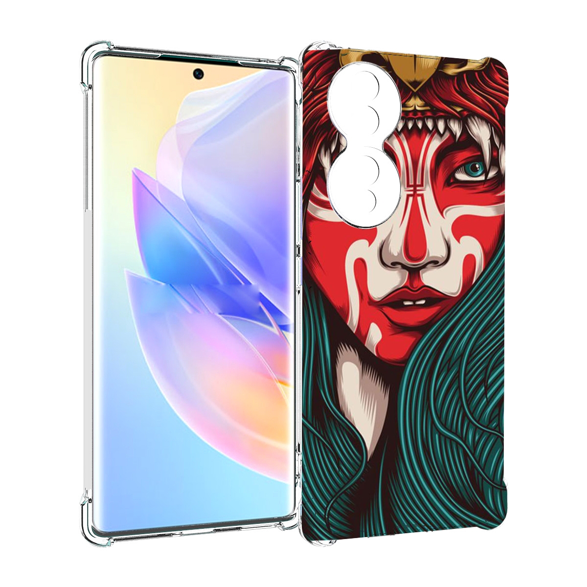 

Чехол MyPads девушка-в-маскировке для Honor 70, Прозрачный, Tocco