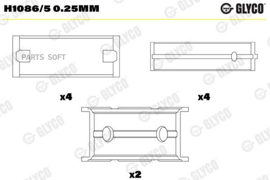 

Вклад.корен. FORD ZH16/18/20 Zetec 16V Glyco