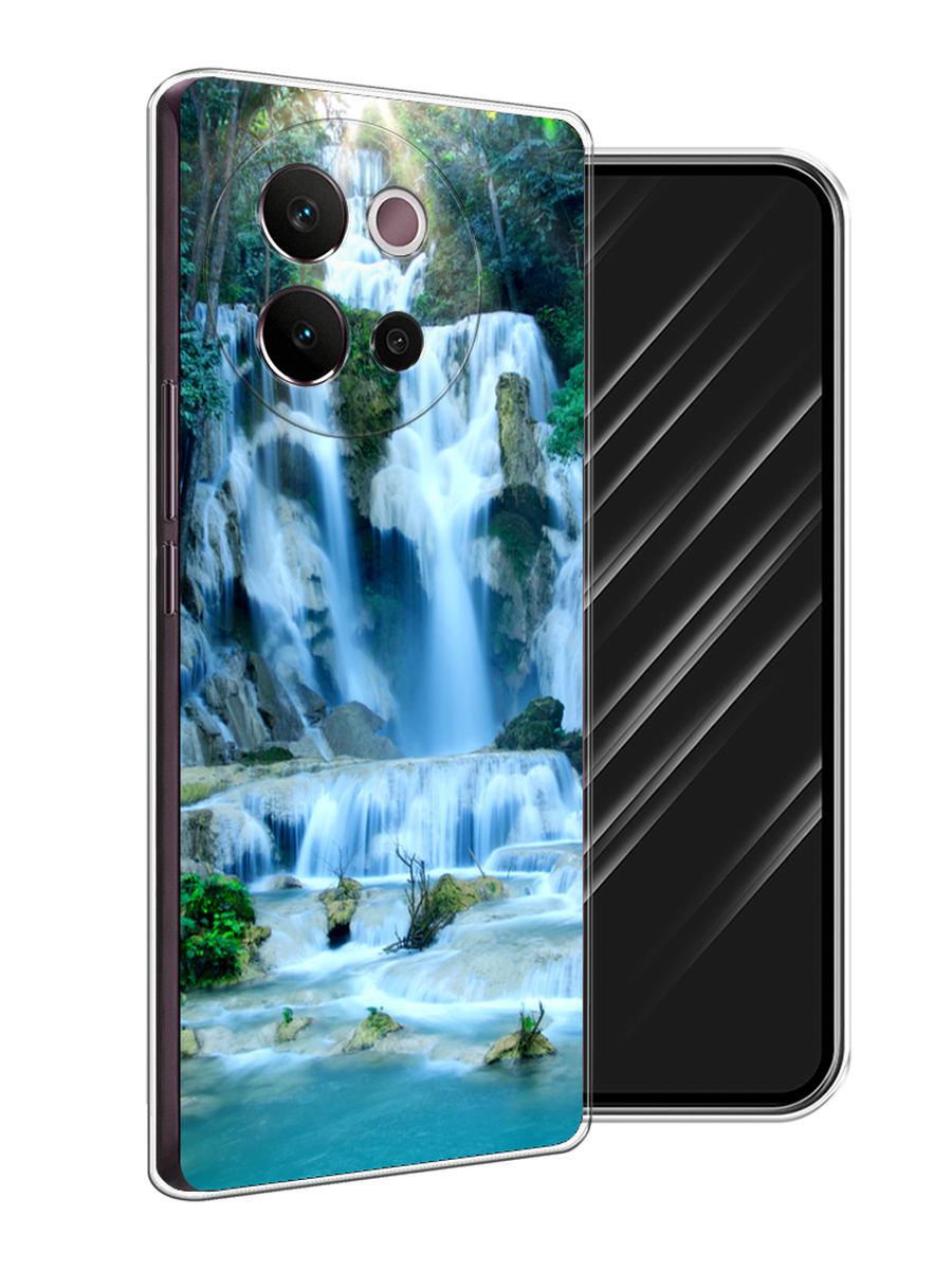 

Чехол Awog на Vivo V40 Lite 5G "Водопад 8", Голубой;зеленый, 2611550-1