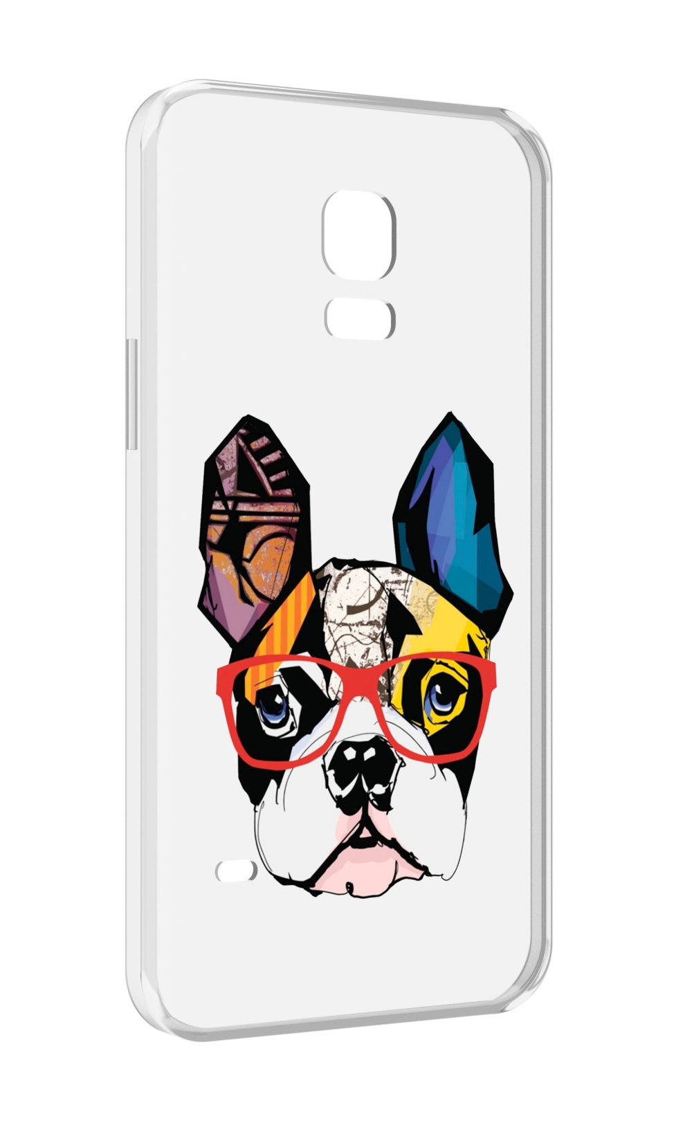 

Чехол MyPads Мопс-в-очках для Samsung Galaxy S5 mini, Прозрачный, Tocco