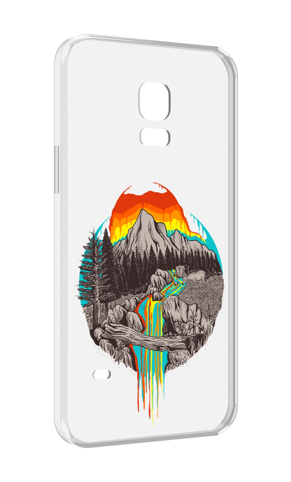 

Чехол MyPads Радужный водопад для Samsung Galaxy S5 mini, Прозрачный, Tocco