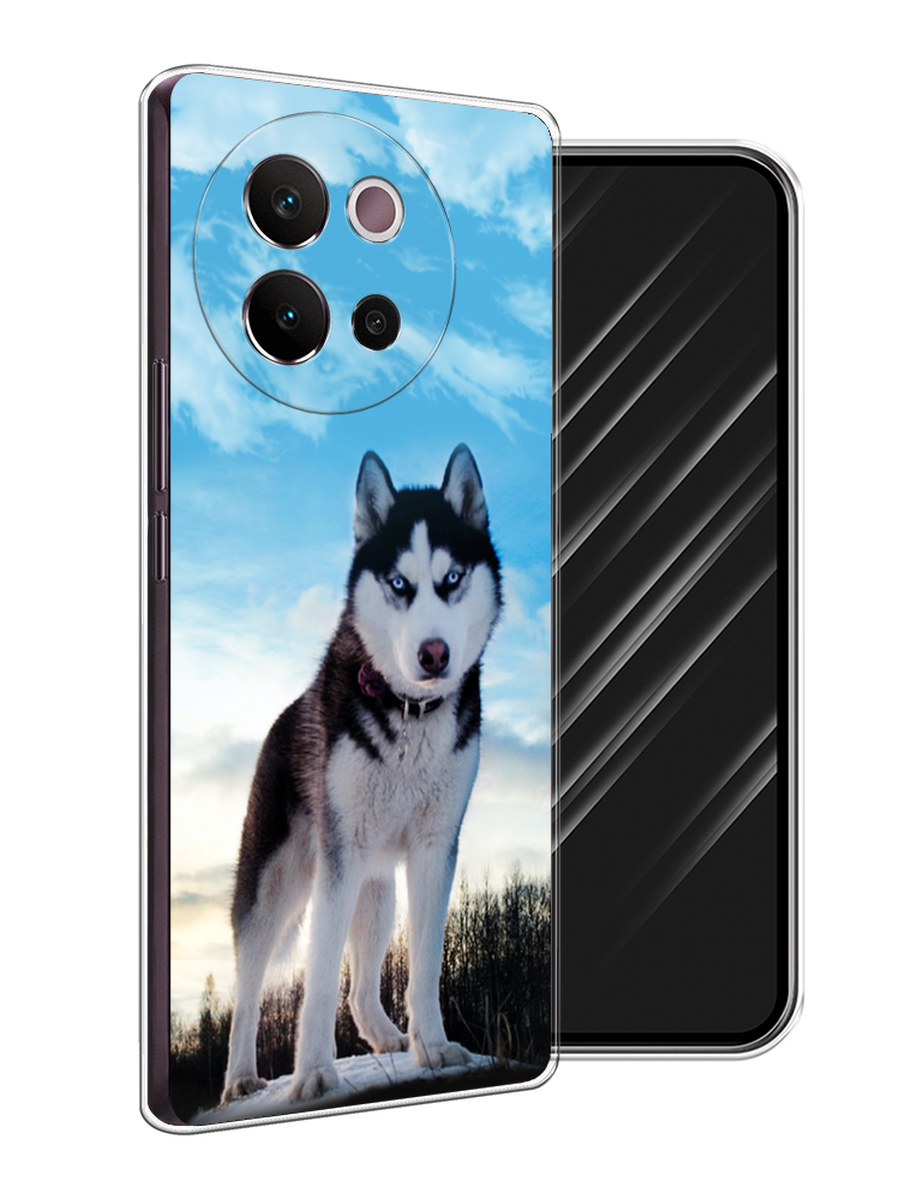 

Чехол Awog на Vivo V40 Lite 5G "Хаски 3", Белый;черный;голубой, 2611550-1