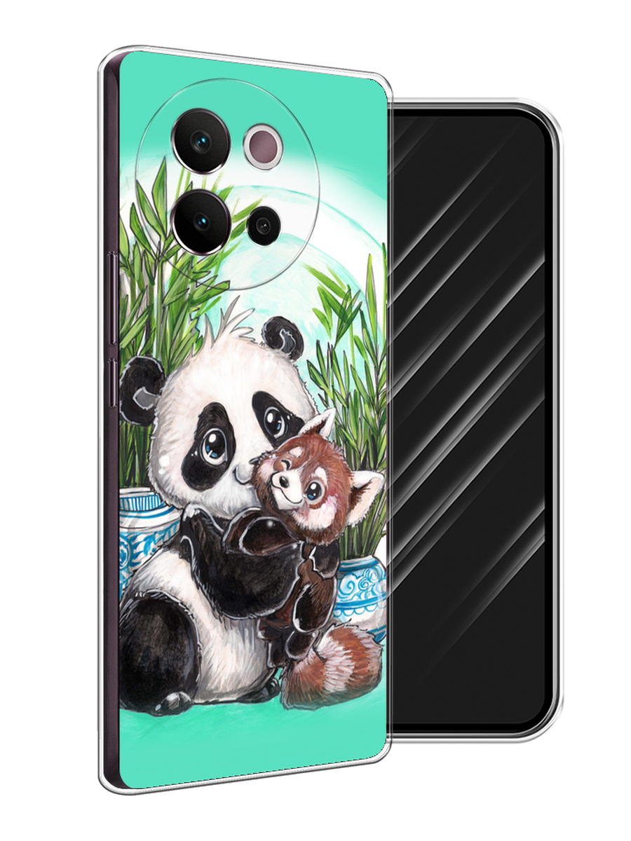 

Чехол Awog на Vivo V40 Lite 5G "Друзья зверята", Бирюзовый;белый;черный, 2611550-1