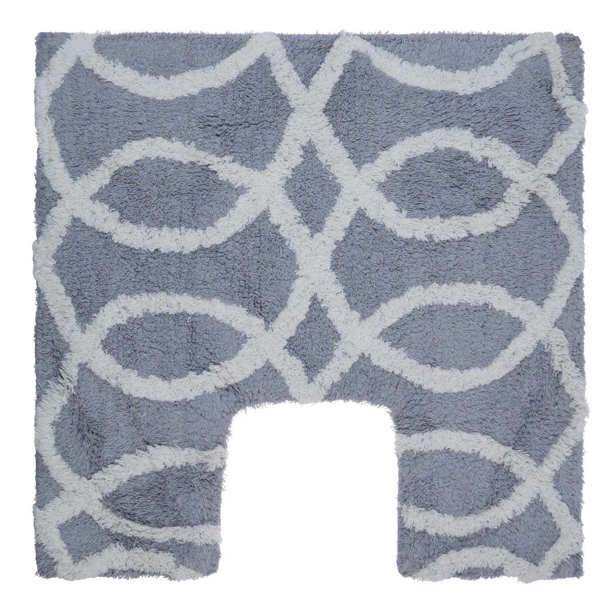 

Коврик для ванной комнаты fora создавая мечты с вырезом 50х50см хлопок серый