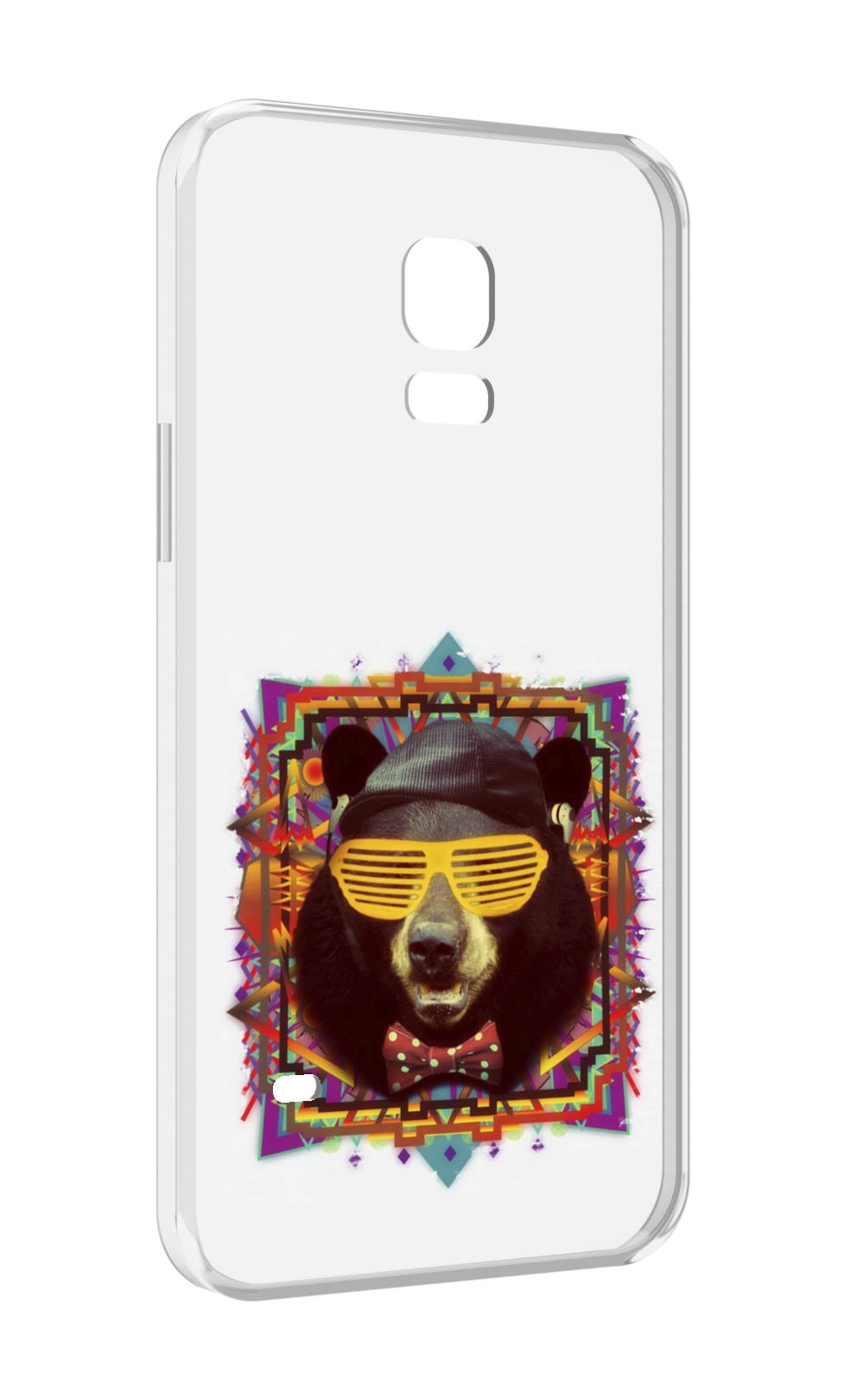 

Чехол MyPads Медведь в очках для Samsung Galaxy S5 mini, Прозрачный, Tocco