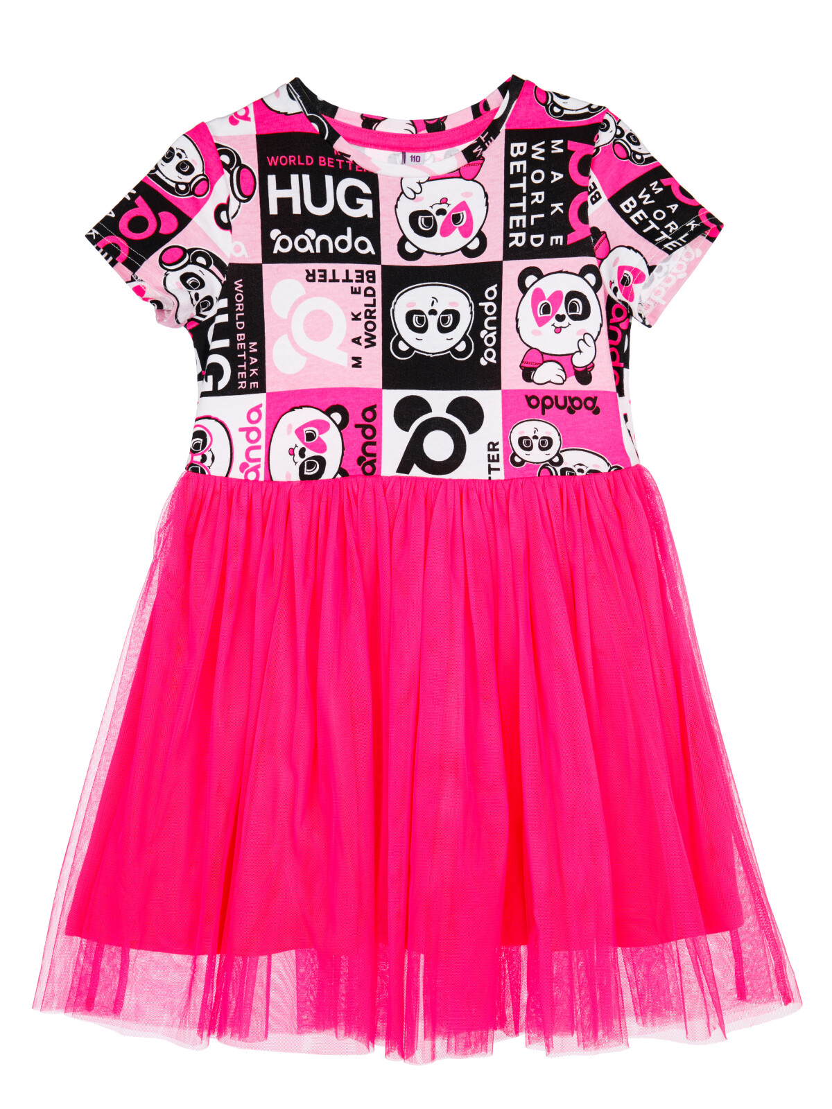 Платье детское PlayToday 12422111, розовый,разноцветный, 122