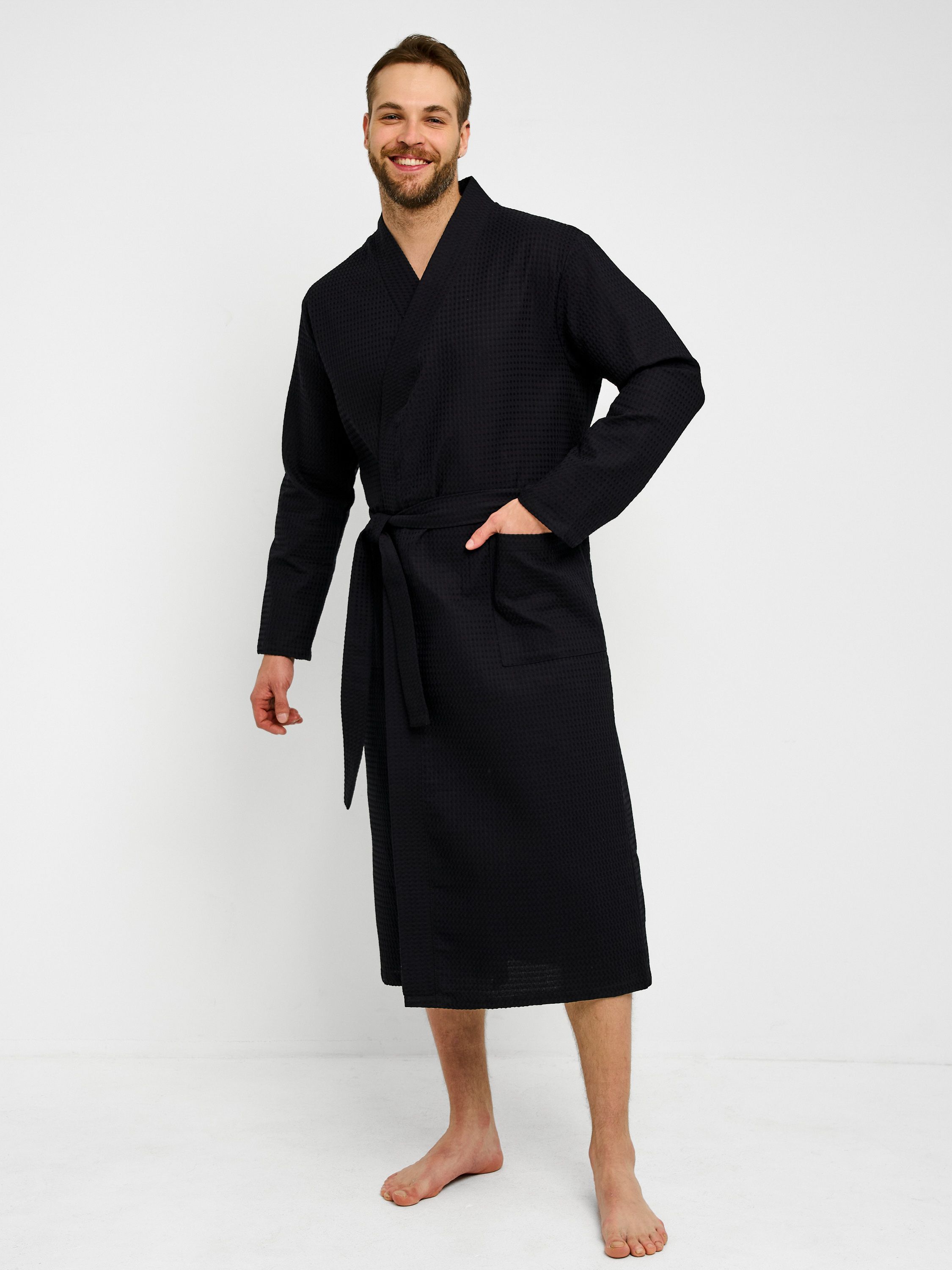 

Халат мужской Sweet Sleep MAXI черный XXL, MAXI