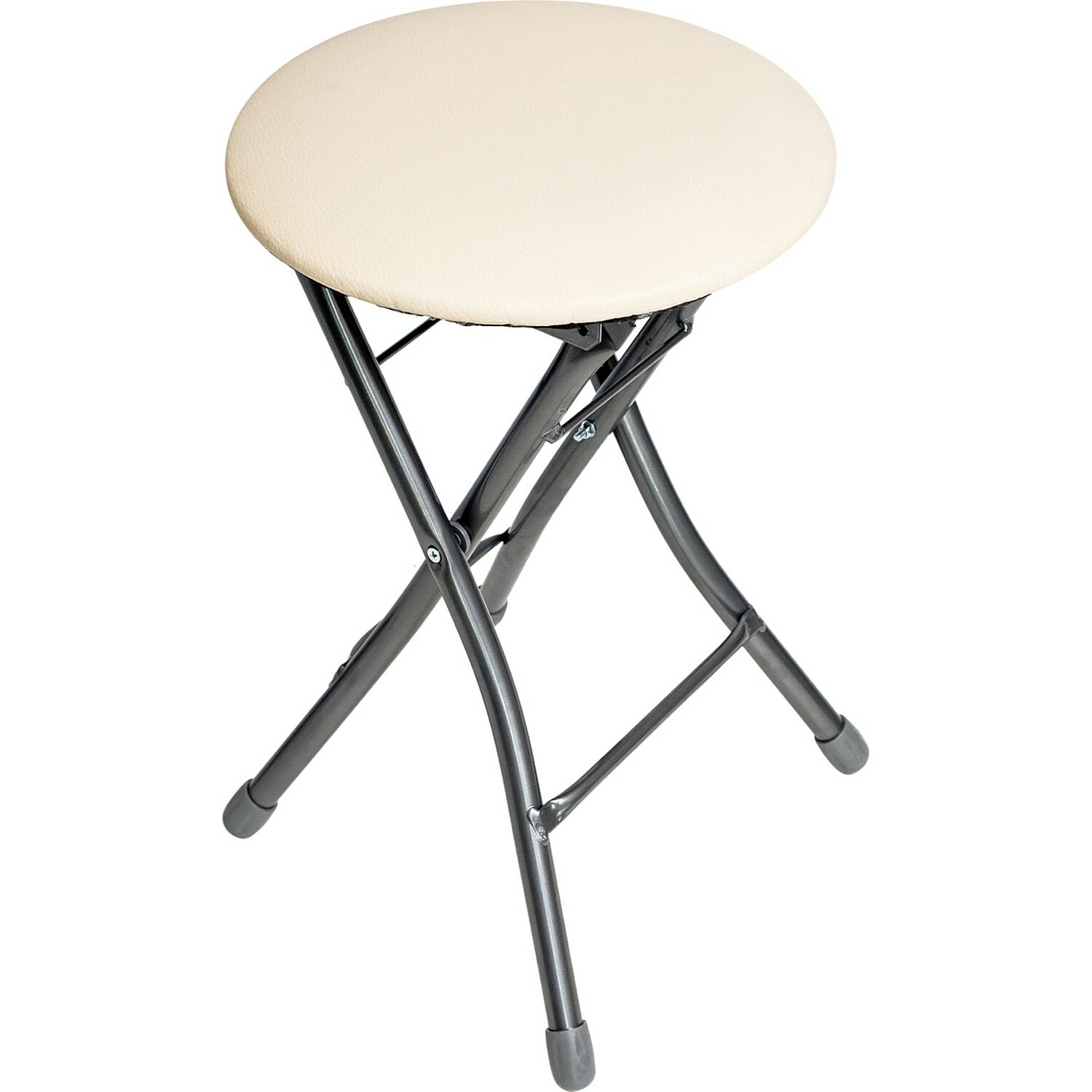 фото Складной металлический стул-табурет для кухни и ванной inhome, для отдыха на даче/кемпинге