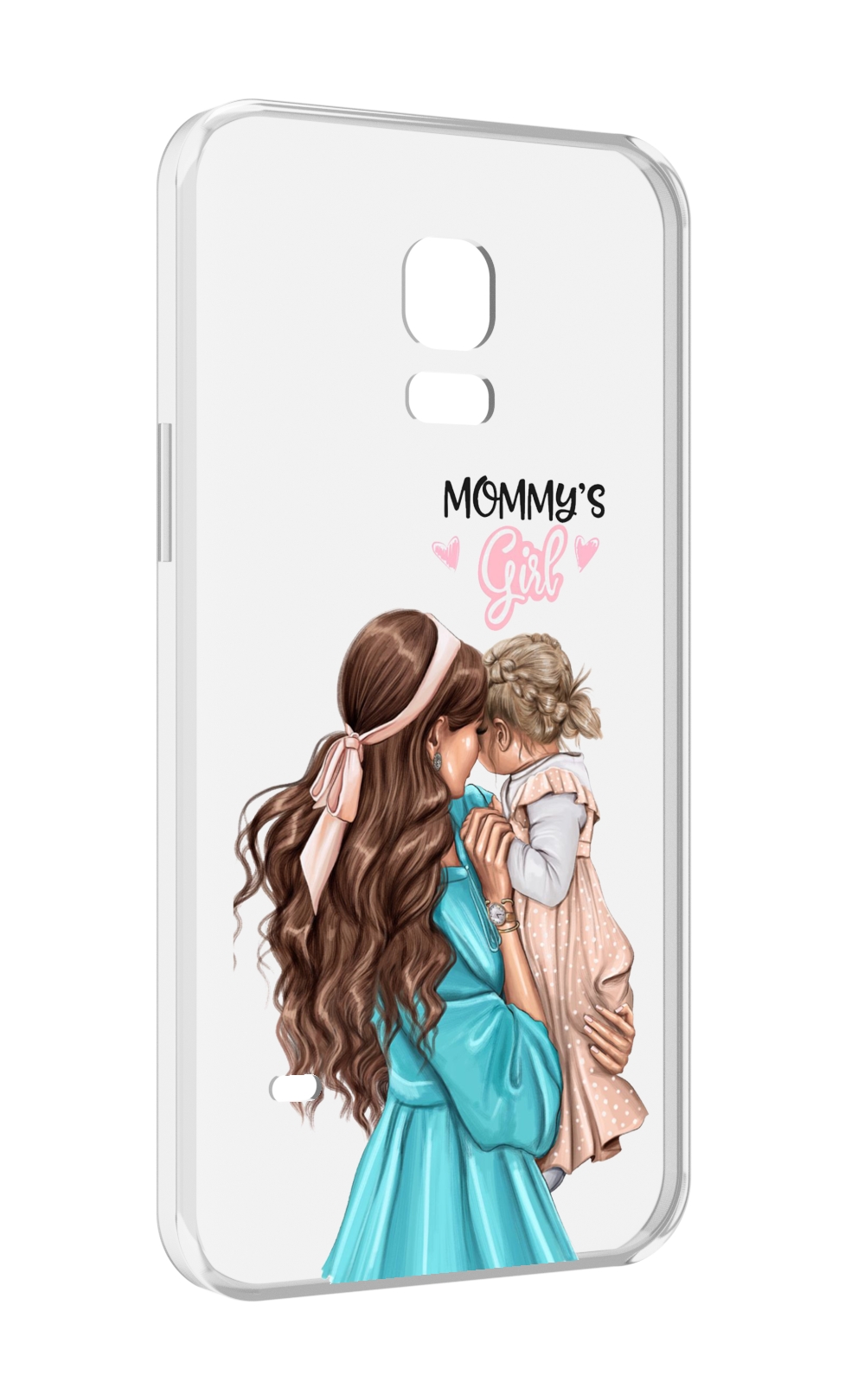 

Чехол MyPads Мама-девочки женский для Samsung Galaxy S5 mini, Прозрачный, Tocco
