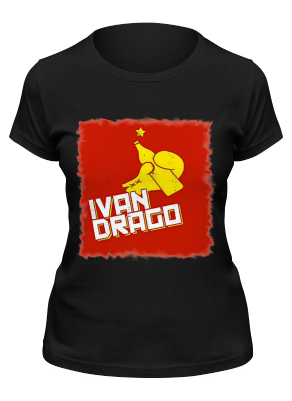 

Футболка женская Printio Ivan drago & rocky черная XL, Черный, Ivan drago & rocky