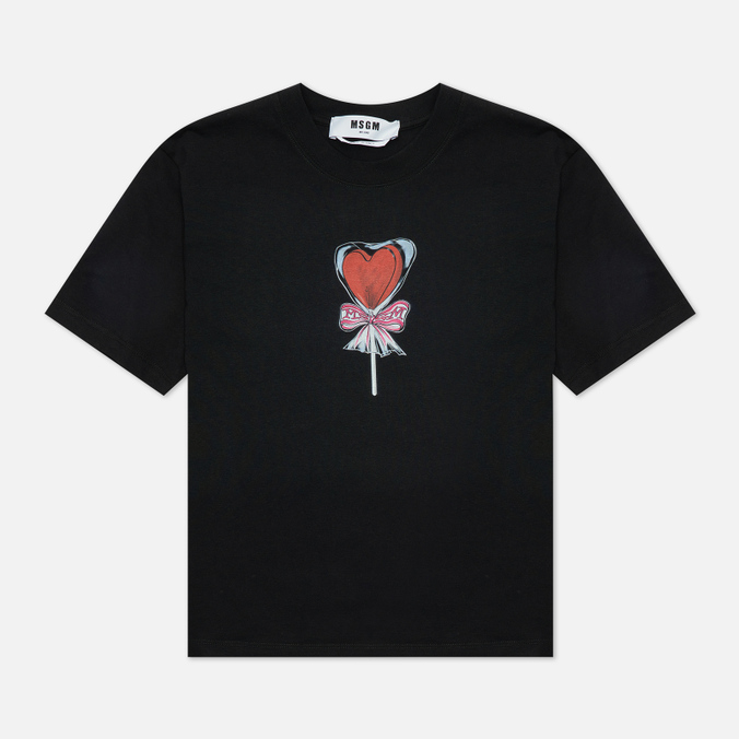 

Футболка женская MSGM 3241MDM180 227298 99 черная S, 3241MDM180 227298 99