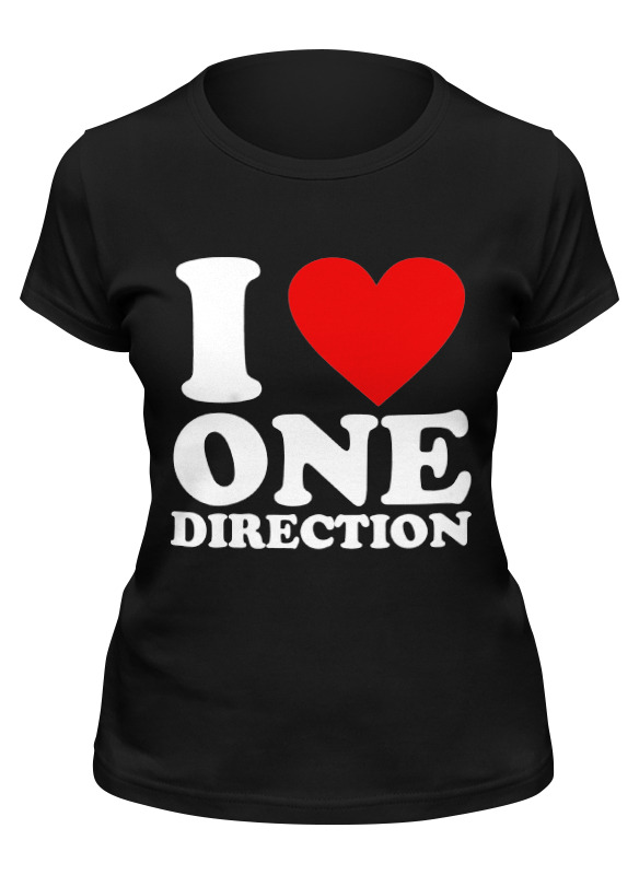 

Футболка женская Printio One direction черная XL, Черный, One direction