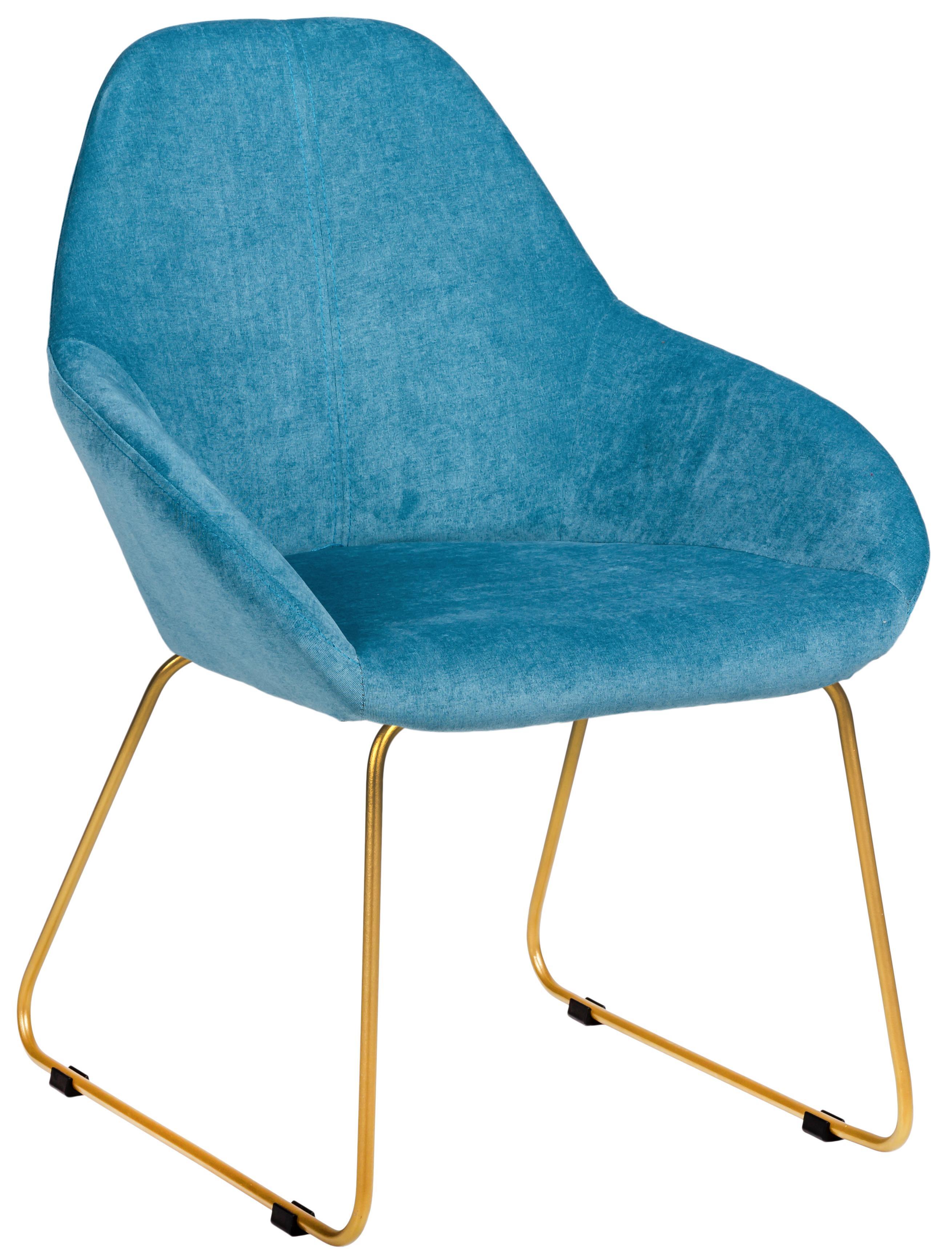 Кресло Helvant Kenya Блю Линк Золото