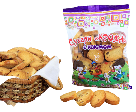

Сухари Орловский хлебокомбинат Кроха с изюмом 250 г