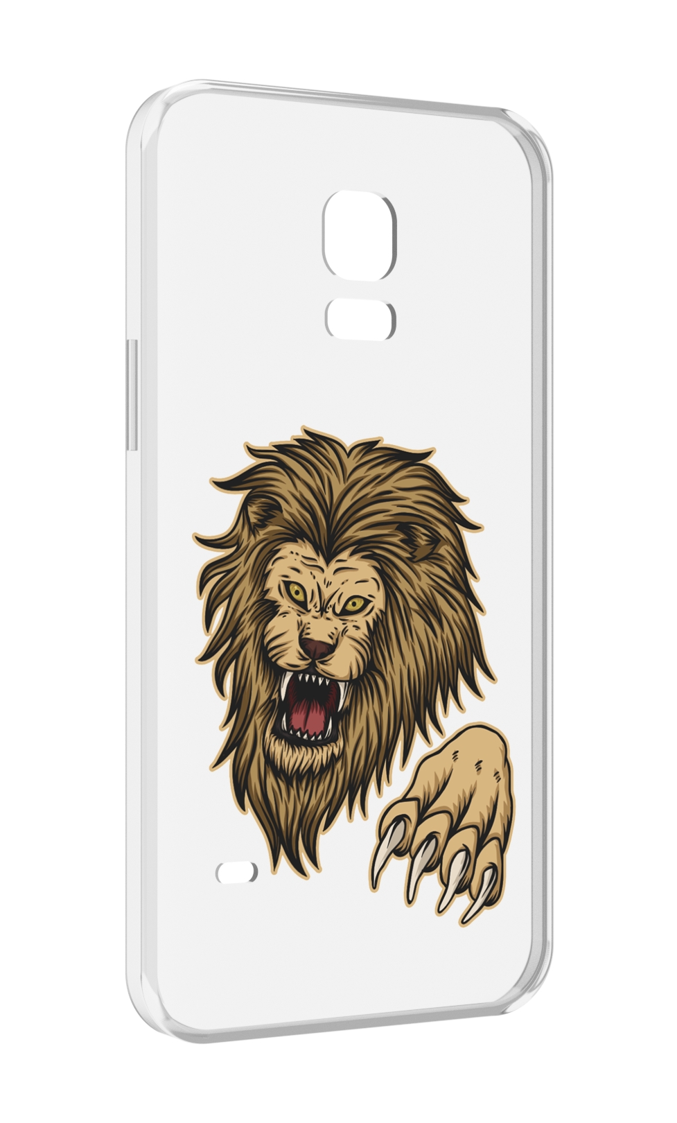 

Чехол MyPads Лев-завоеватель мужской для Samsung Galaxy S5 mini, Прозрачный, Tocco