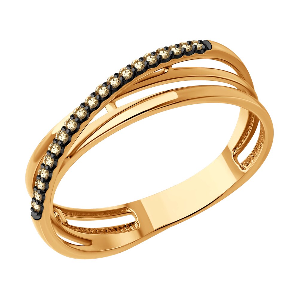 

Кольцо из красного золота с бриллиантом р.  Diamant 51-210-01895-2, 51-210-01895-2