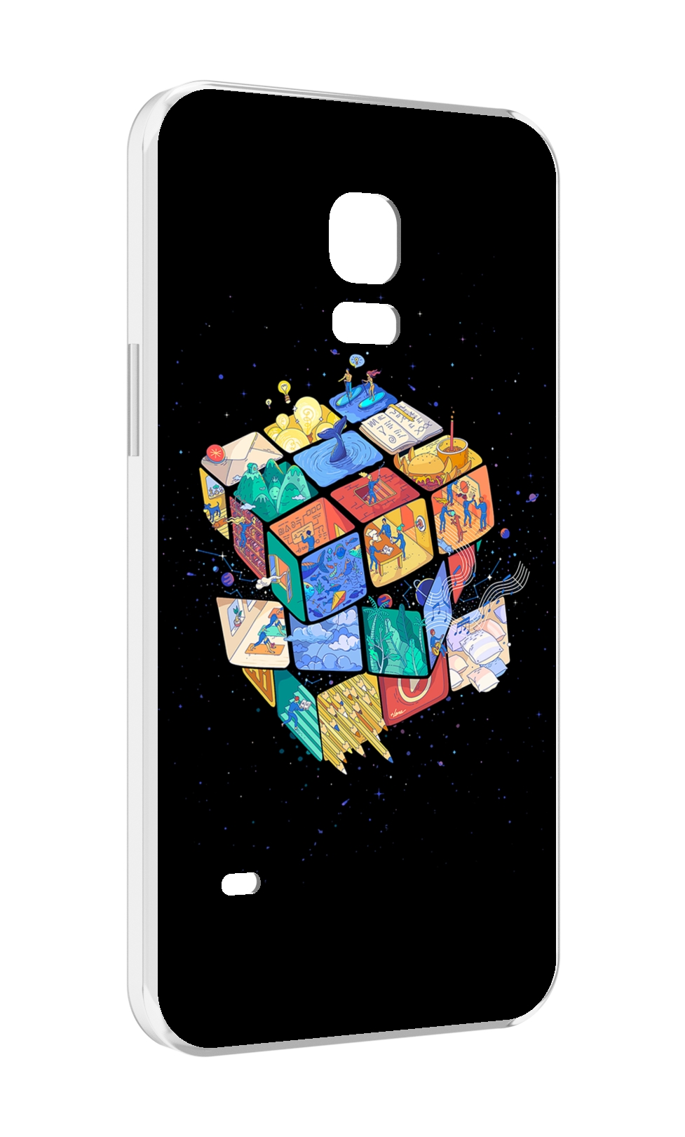 Чехол MyPads Кубик-Рубика для Samsung Galaxy S5 mini