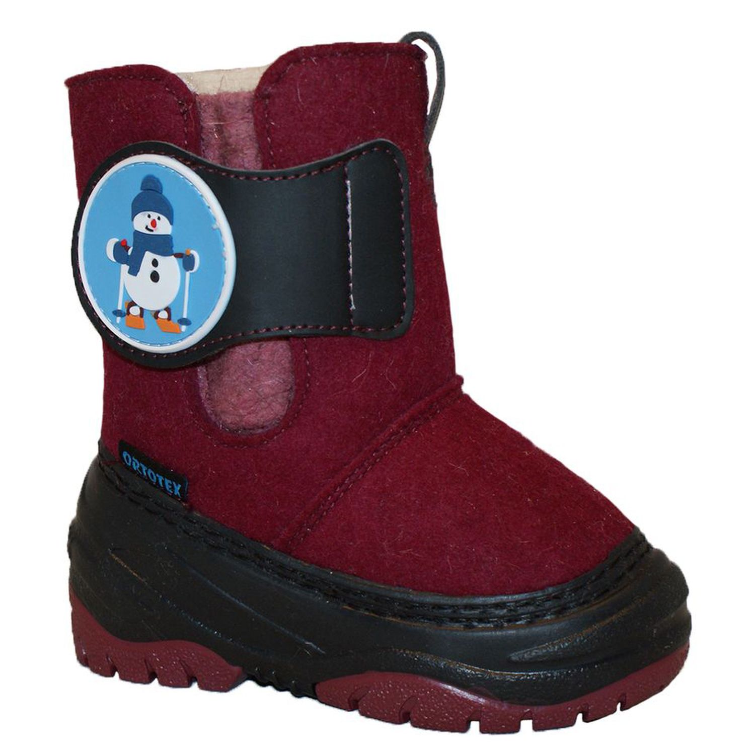 

Валенки Ortotex 34-4055 бордовый р.22, 34-4055