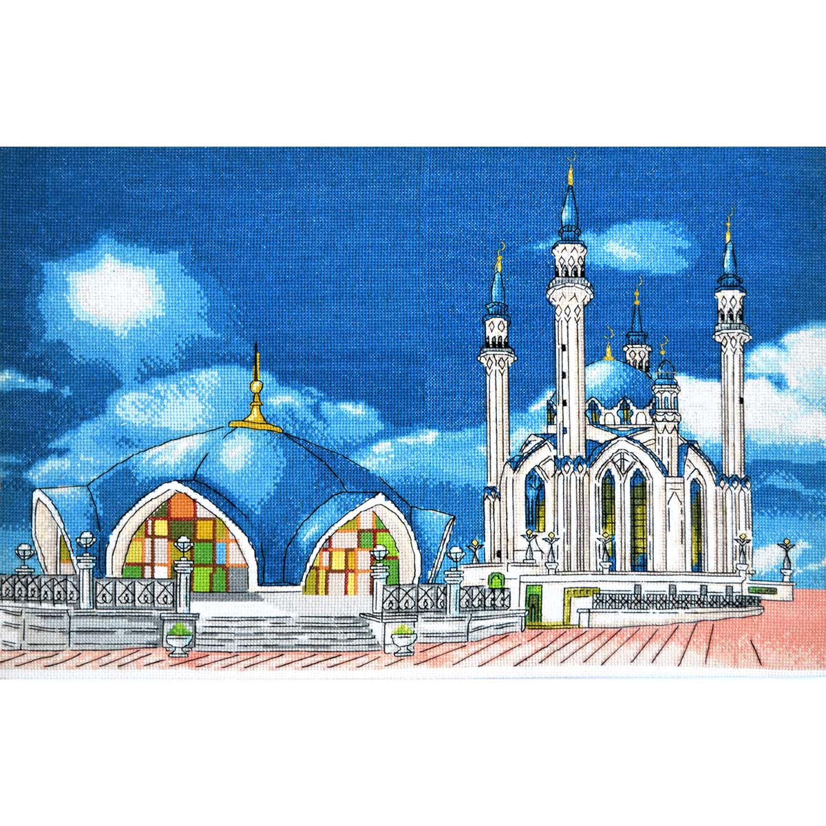 фото Набор для вышивания hobby&pro мечеть кул-шариф г. казань 41х26см, 962