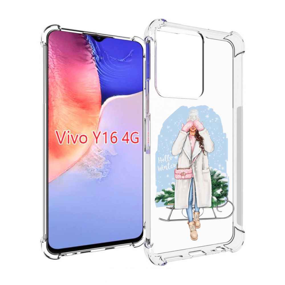 

Чехол MyPads привет-зима женский для Vivo Y16 4G/ Vivo Y02S, Прозрачный, Tocco