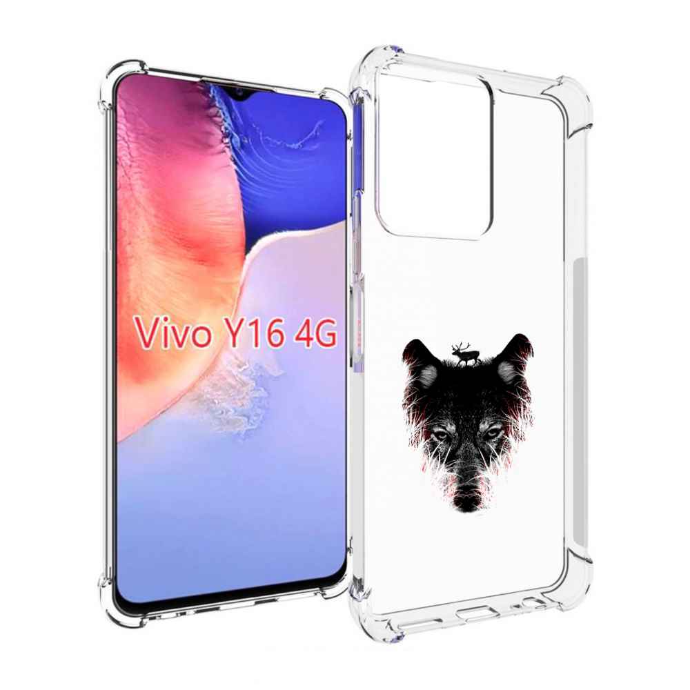 

Чехол MyPads волк в траве для Vivo Y16 4G/ Vivo Y02S, Прозрачный, Tocco
