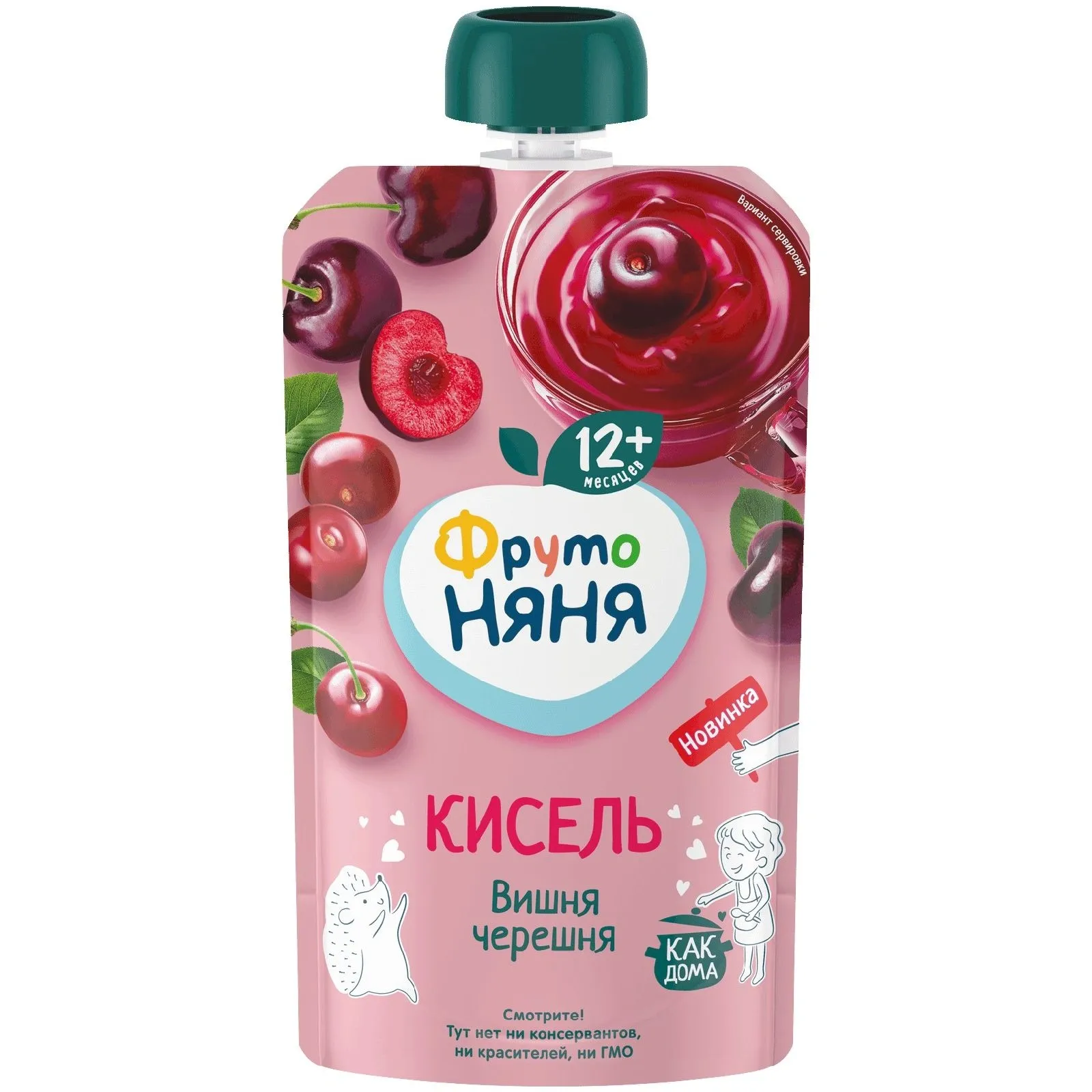 Кисель детский ФрутоНяня вишня-черешня с 12 месяцев 130 мл