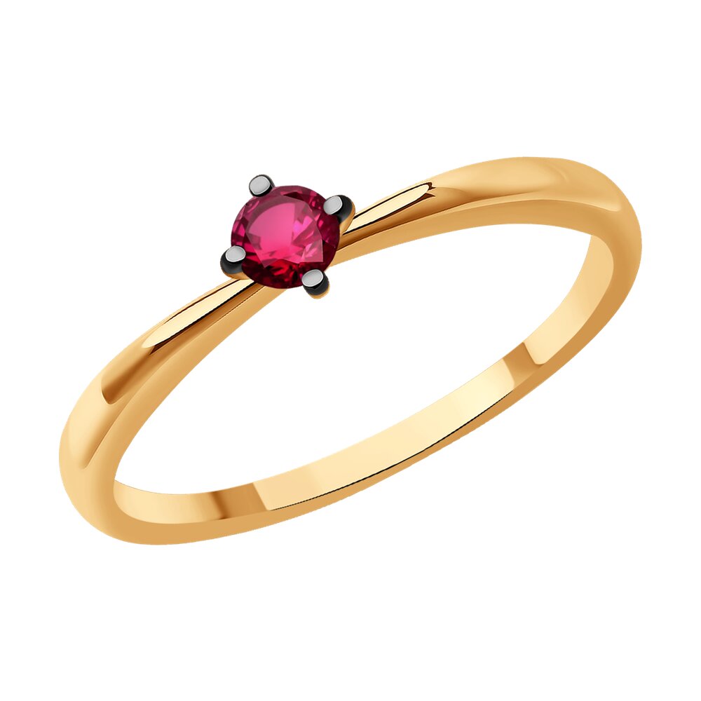 

Кольцо из красного золота с рубином р. , Diamant 51-210-01714-2, 51-210-01714-2