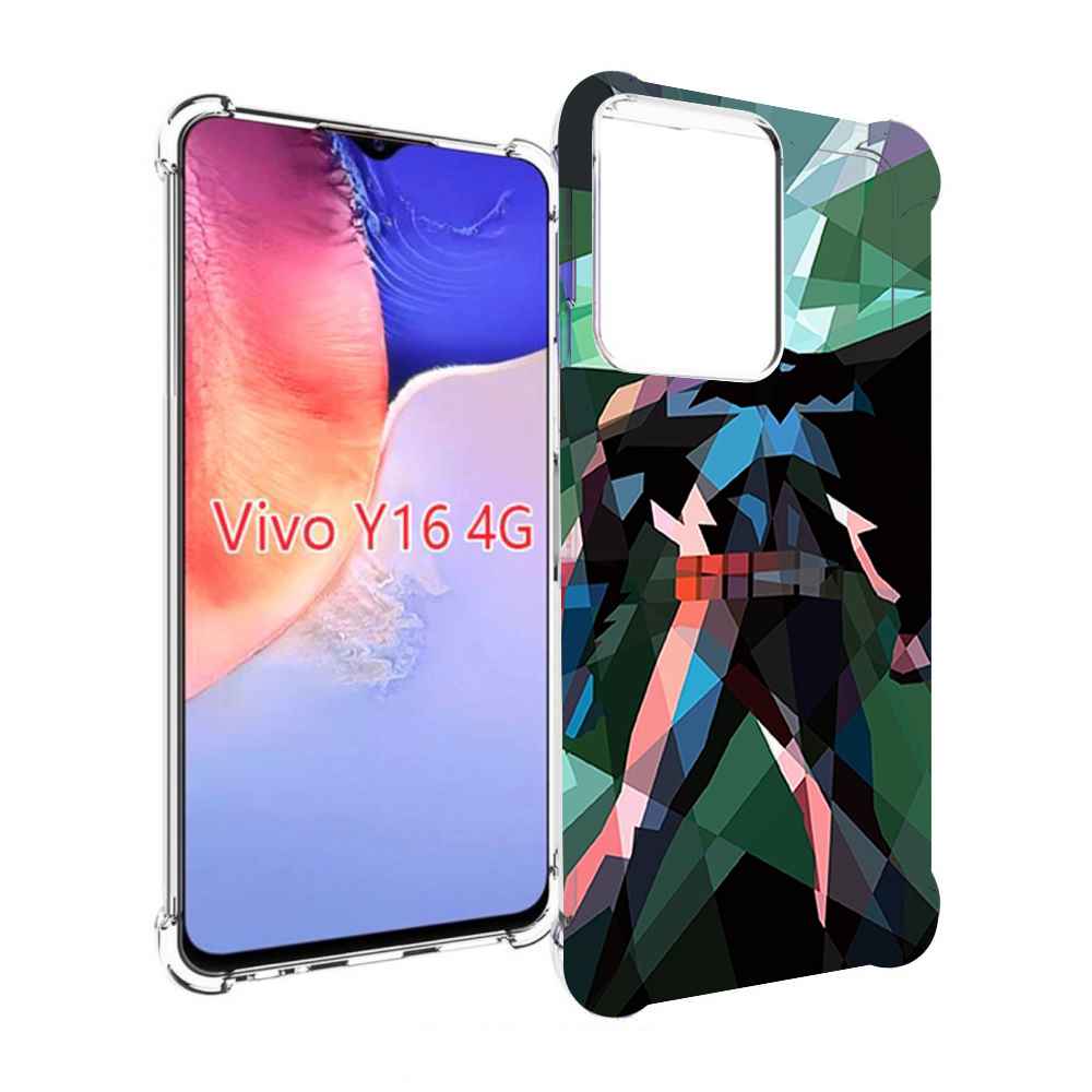 

Чехол MyPads полигональный-бэтмен-арт для Vivo Y16 4G/ Vivo Y02S, Прозрачный, Tocco
