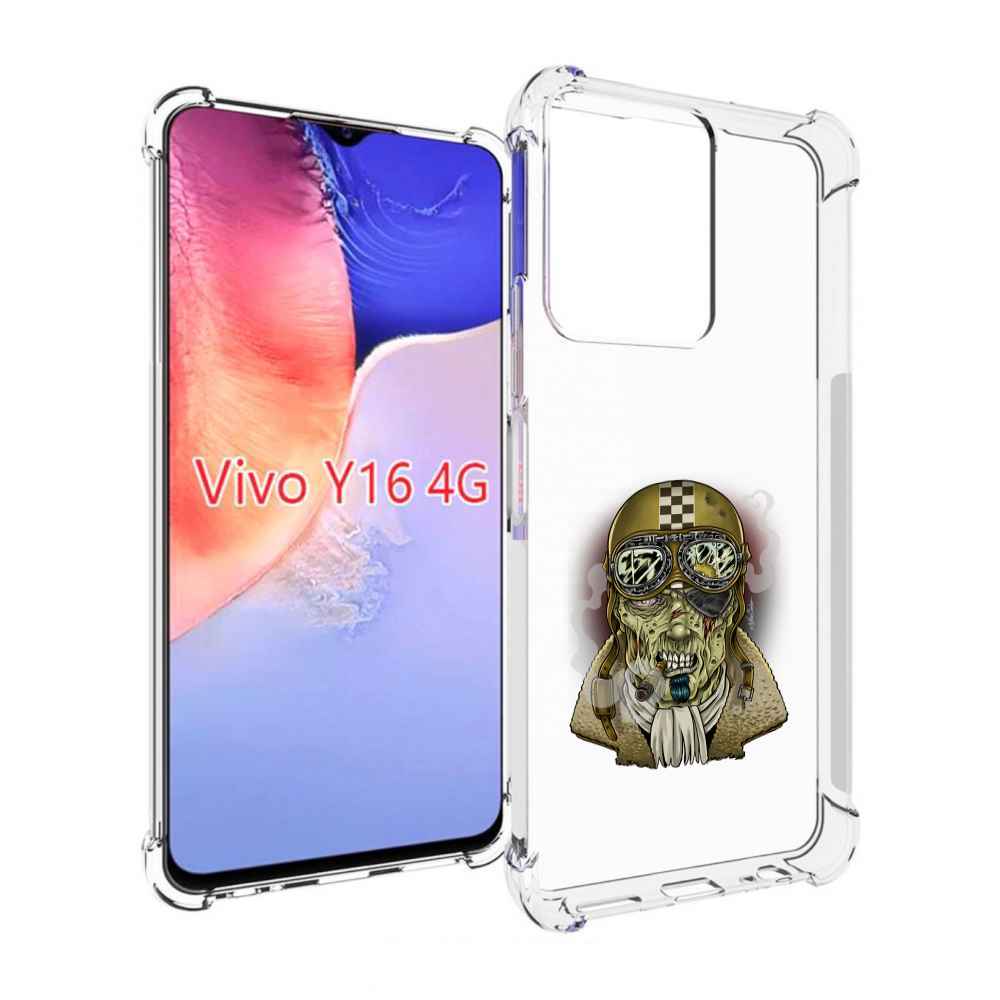 

Чехол MyPads военный зомби для Vivo Y16 4G/ Vivo Y02S, Прозрачный, Tocco