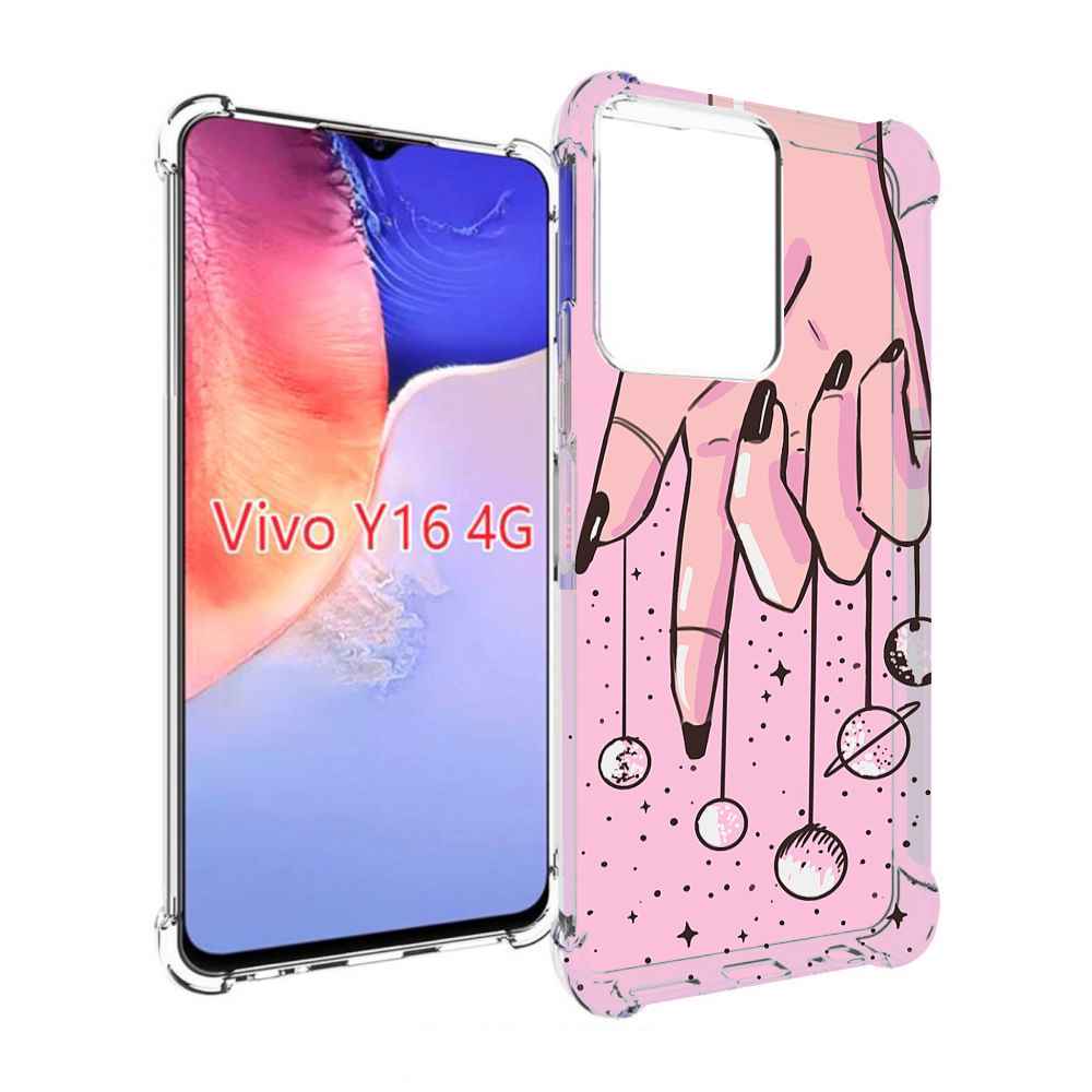

Чехол MyPads планеты-на-пальцах для Vivo Y16 4G/ Vivo Y02S, Прозрачный, Tocco