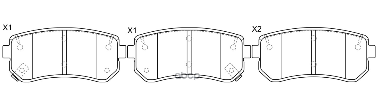 

Колодки Тормозные Дисковые Задние К-Т Kia Sportage 2.0 2008 - По Наст. Время Hyundai Acce