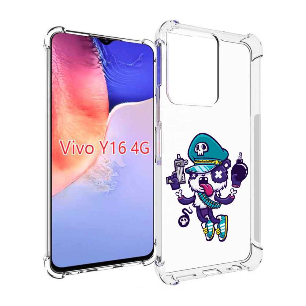 

Чехол MyPads персонаж с пистолетом и бомбочкой для Vivo Y16 4G/ Vivo Y02S, Прозрачный, Tocco
