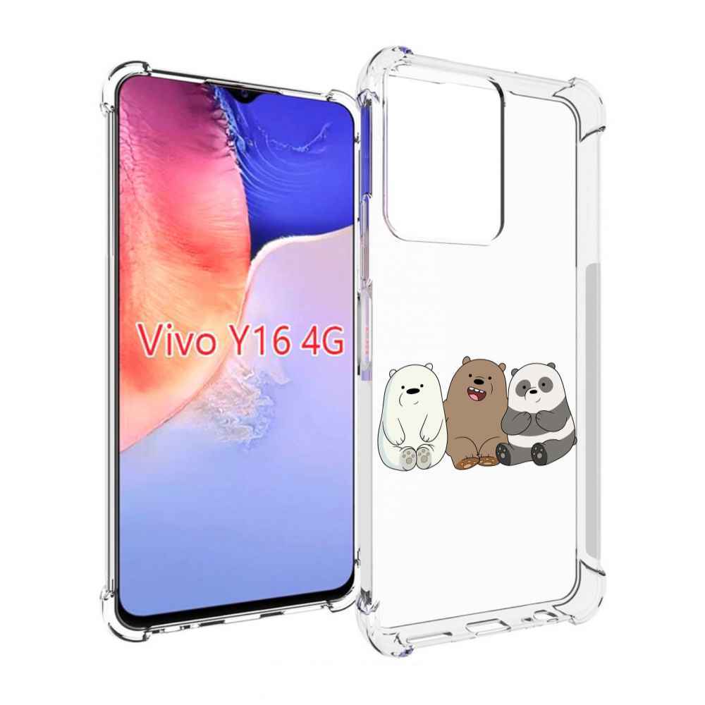 

Чехол MyPads панды детский для Vivo Y16 4G/ Vivo Y02S, Прозрачный, Tocco