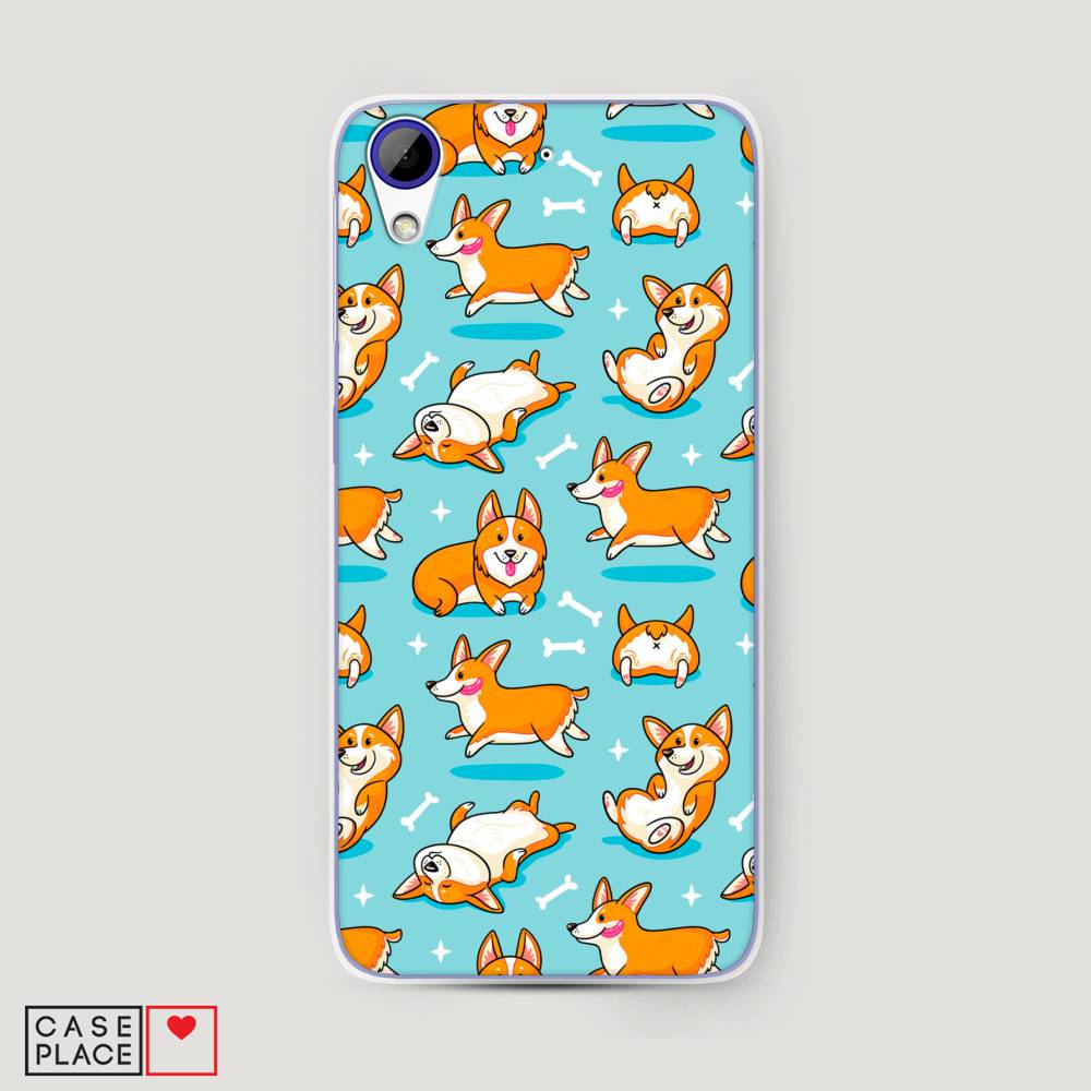 

Чехол Awog на HTC Desire 628 / Эйчтиси Дизайр 628 "Веселые корги", Разноцветный, 101650-2