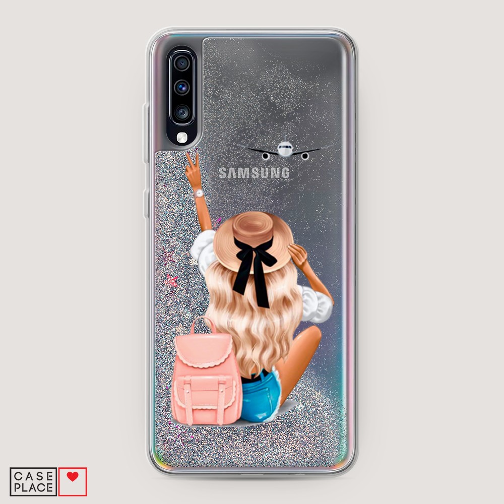 

Чехол Awog на Samsung Galaxy A70 "Автостопом самолетом", Разноцветный, 28191-1