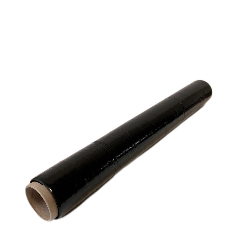 Стрейч-плёнка упаковочная, чёрная, 500г., ширина - 500 мм, 20 - 23 мкм., 1шт-50м. первичная стрейч пленка кордленд