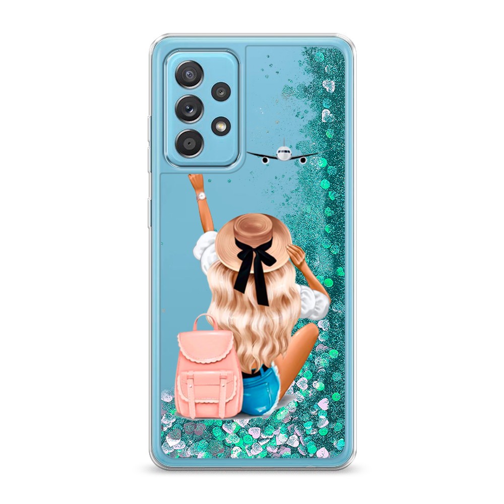 

Жидкий чехол с блестками "Автостопом самолетом" на Samsung Galaxy A52s, 2106595-1