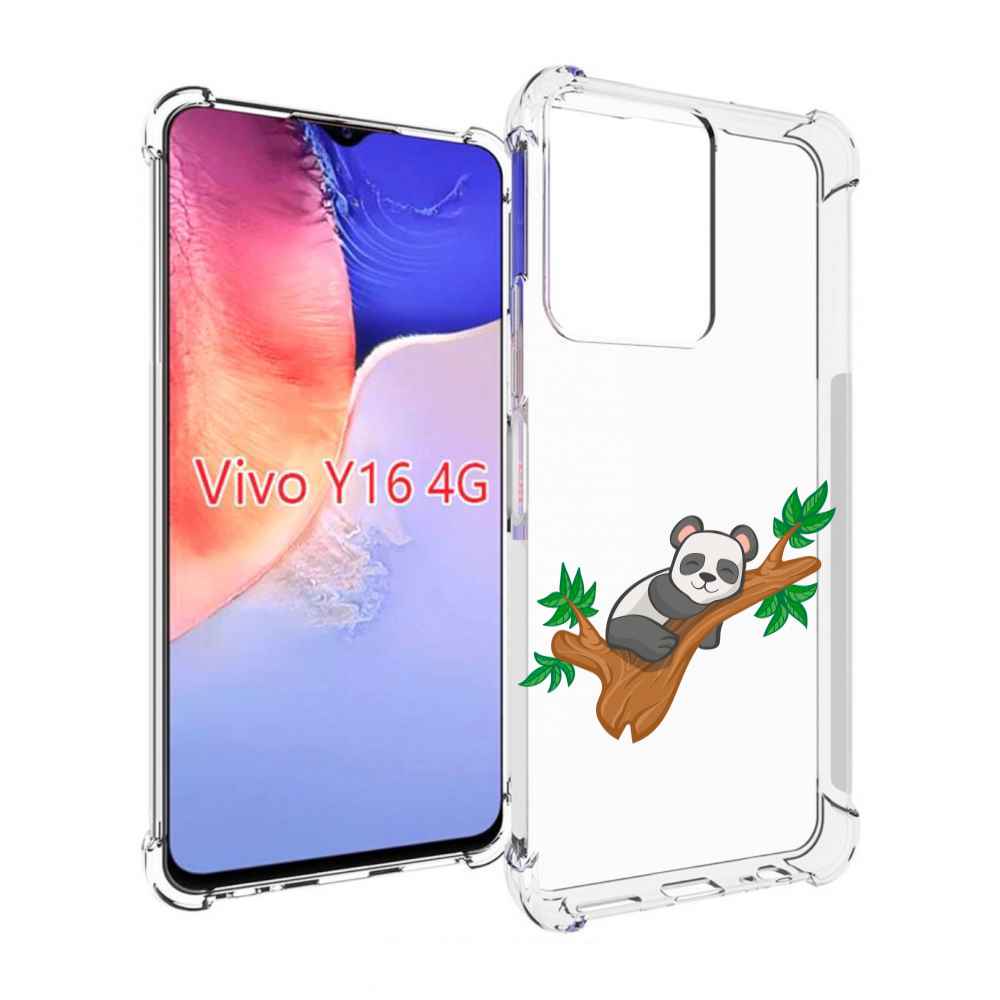 

Чехол MyPads панда-на-деревце для Vivo Y16 4G/ Vivo Y02S, Прозрачный, Tocco