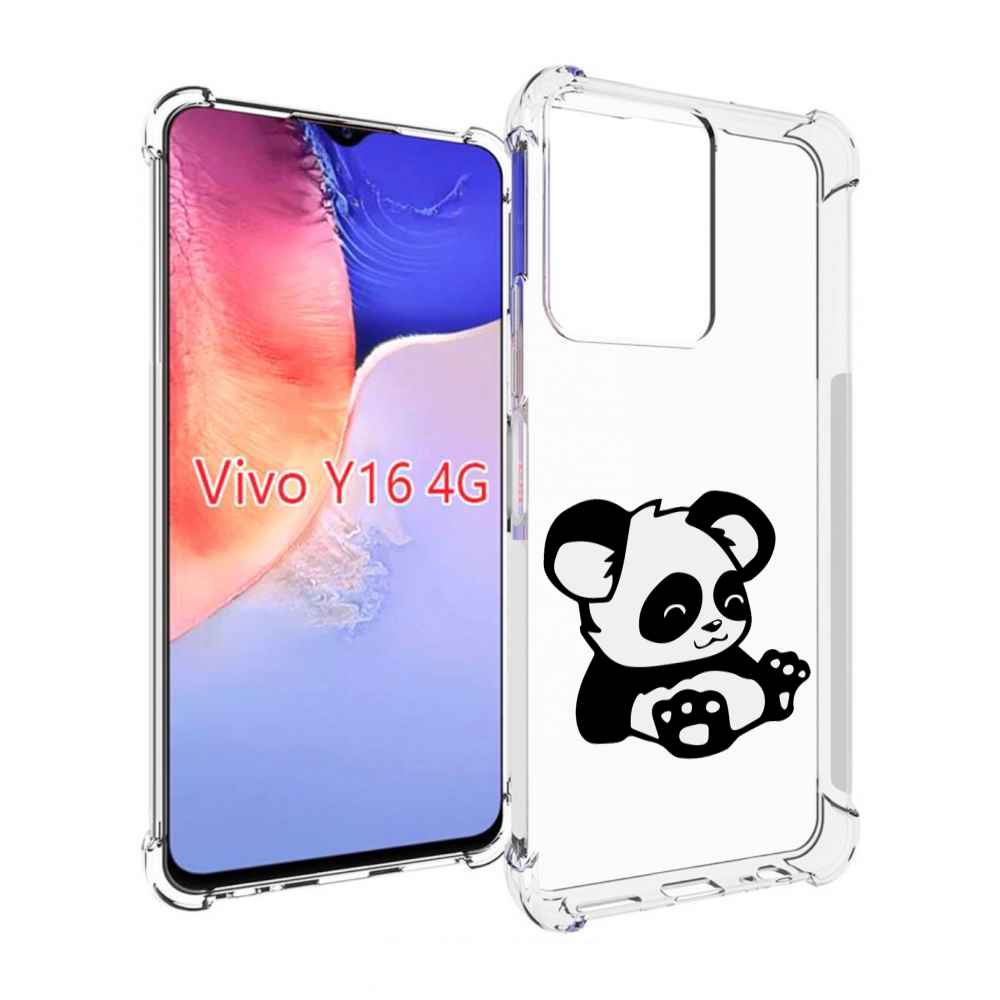 

Чехол MyPads панда-детеныш детский для Vivo Y16 4G/ Vivo Y02S, Прозрачный, Tocco