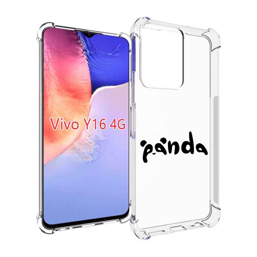 

Чехол MyPads панда надпись для Vivo Y16 4G/ Vivo Y02S, Прозрачный, Tocco
