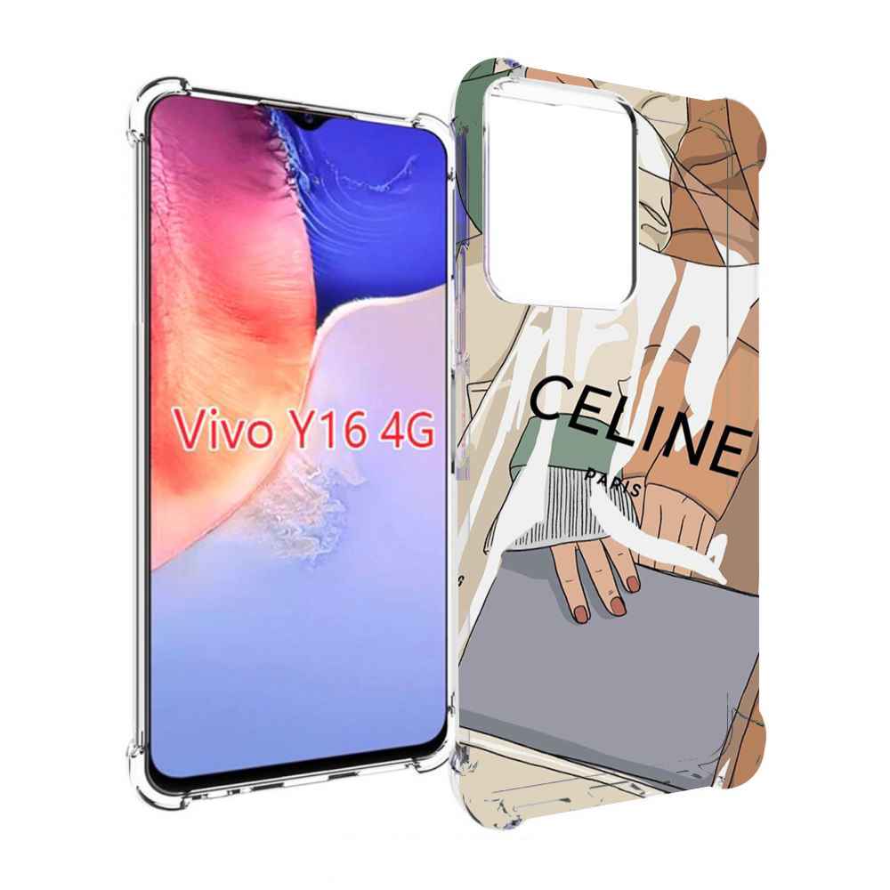 

Чехол MyPads пакет-келин-париж женский для Vivo Y16 4G/ Vivo Y02S, Прозрачный, Tocco