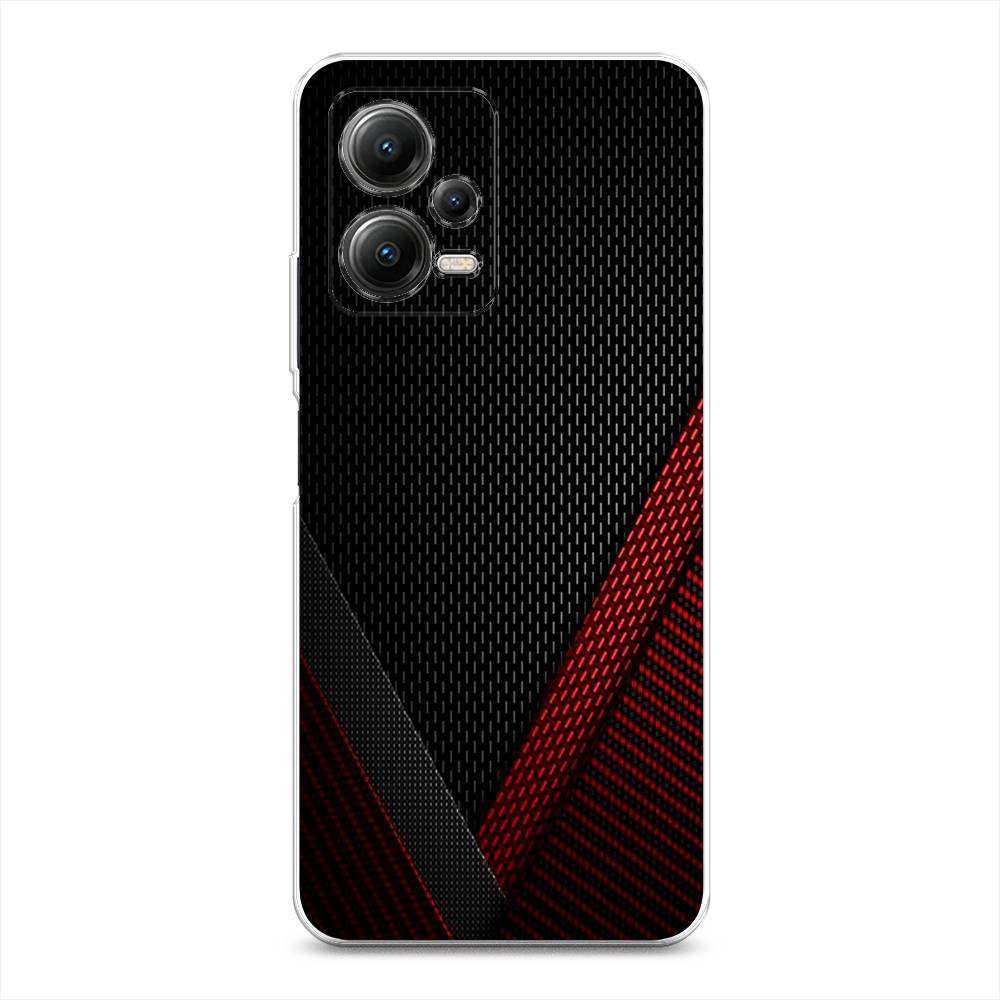 

Чехол Awog на Poco X5 5G "Красный карбон", Черный;красный, 317950-3